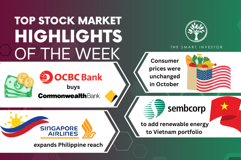 Top Stock Market Highlights of the Week: US Core Inflation, OCBC, Singapore Airlines and Sembcorp Industries