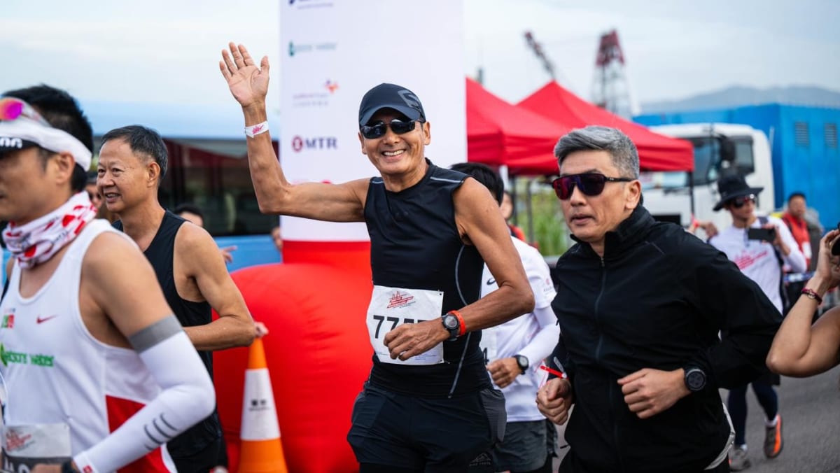 Chow Yun Fat, 68, completes his first 21km half marathon in a little over 2 hours