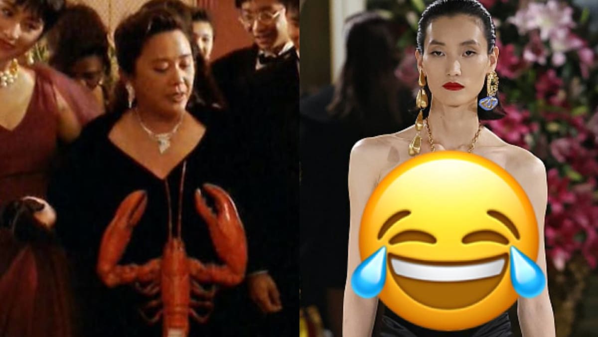 Deanie Ip’s Hilarious Lobster Dress In 1991 HK Movie Dances With Dragon Becomes Real Designer Dress 32 Years Later