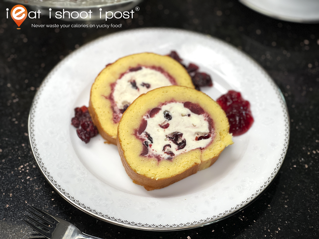 Cranberry Arctic Roll Cake Recipe with U.S. Cranberries