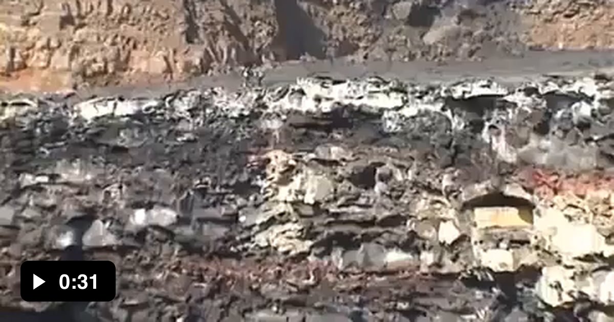 Tourist throw rock into vulcano. Vulcano goes boom.