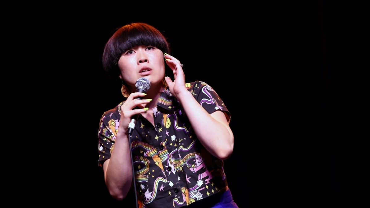 Comedian Atsuko Okatsuka performing in Singapore in March 2024