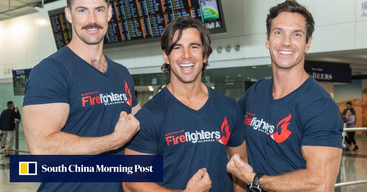 Some of Australia’s hottest firefighters visit Hong Kong: calendar pin-ups promote TamJai noodle chains’ expansion and their new Hot Dish series