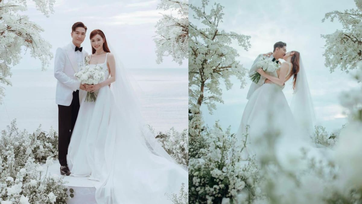 The Moment Kenneth Ma Exchanged Vows With Roxanne Tong At Their Ko Samui Wedding Was Picture Perfect