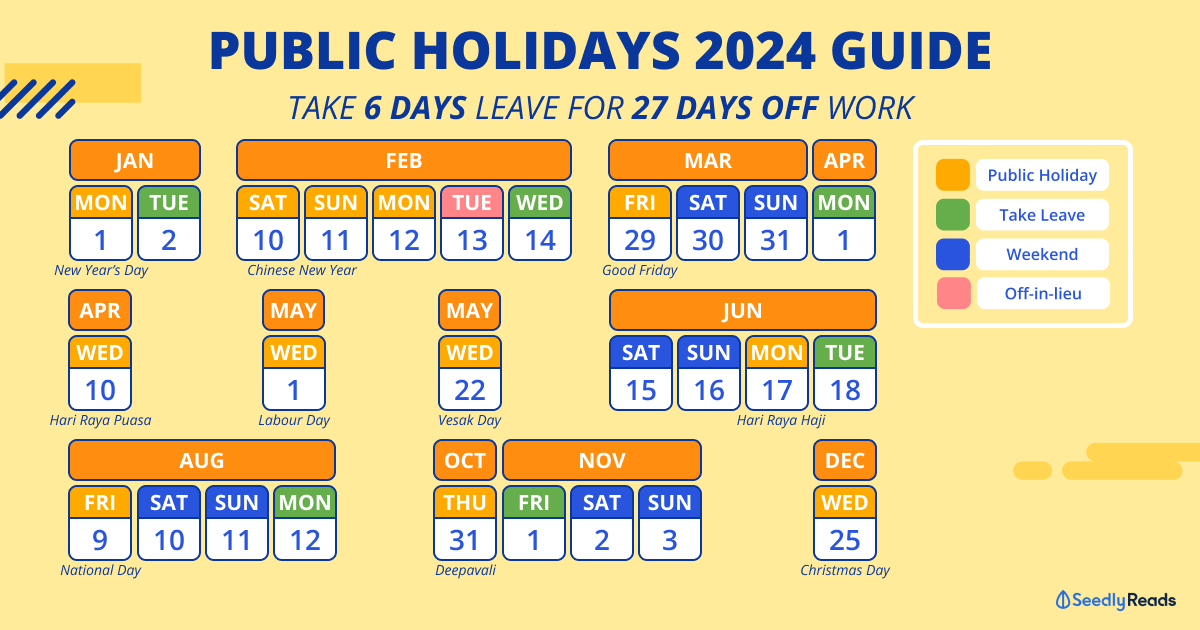 Take 6 Days of Leave for 27 Days off Work!