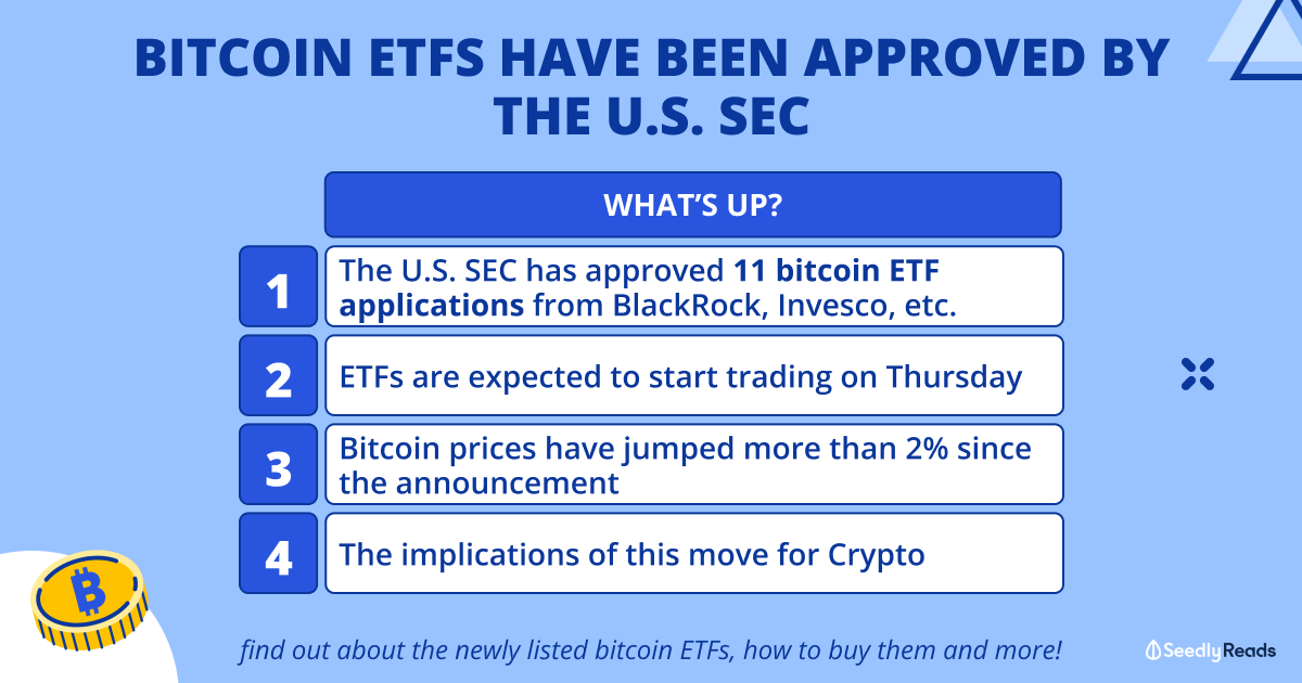 Bitcoin ETFs Have Been Approved By the U.S. SEC: What Now?