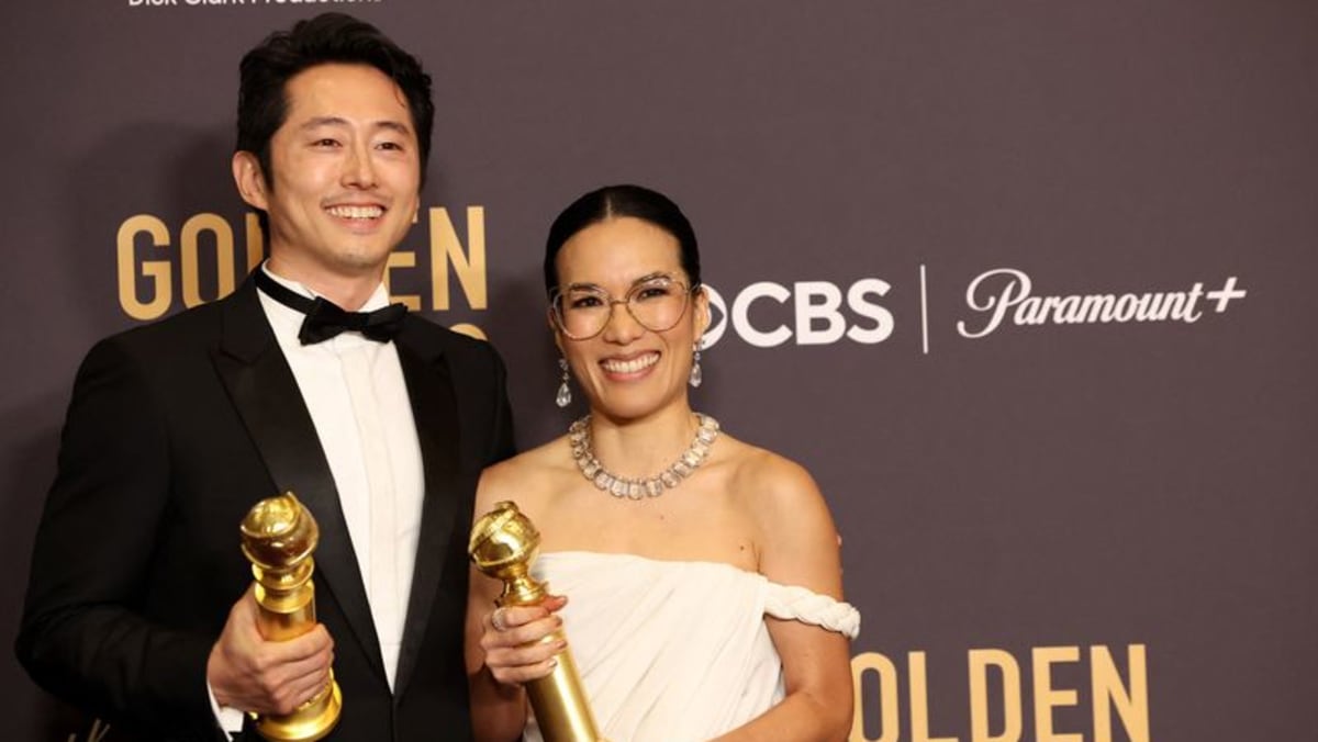 Steven Yeun and Ali Wong win at Golden Globes, becoming first Asian actors to win in their categories