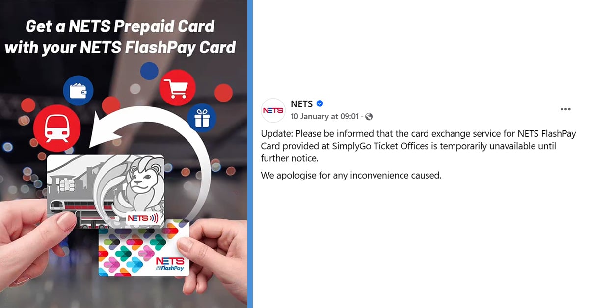 Free Exchange of NETS FlashPay for NETS Prepaid Cards Suddenly Postponed Until Further Notice