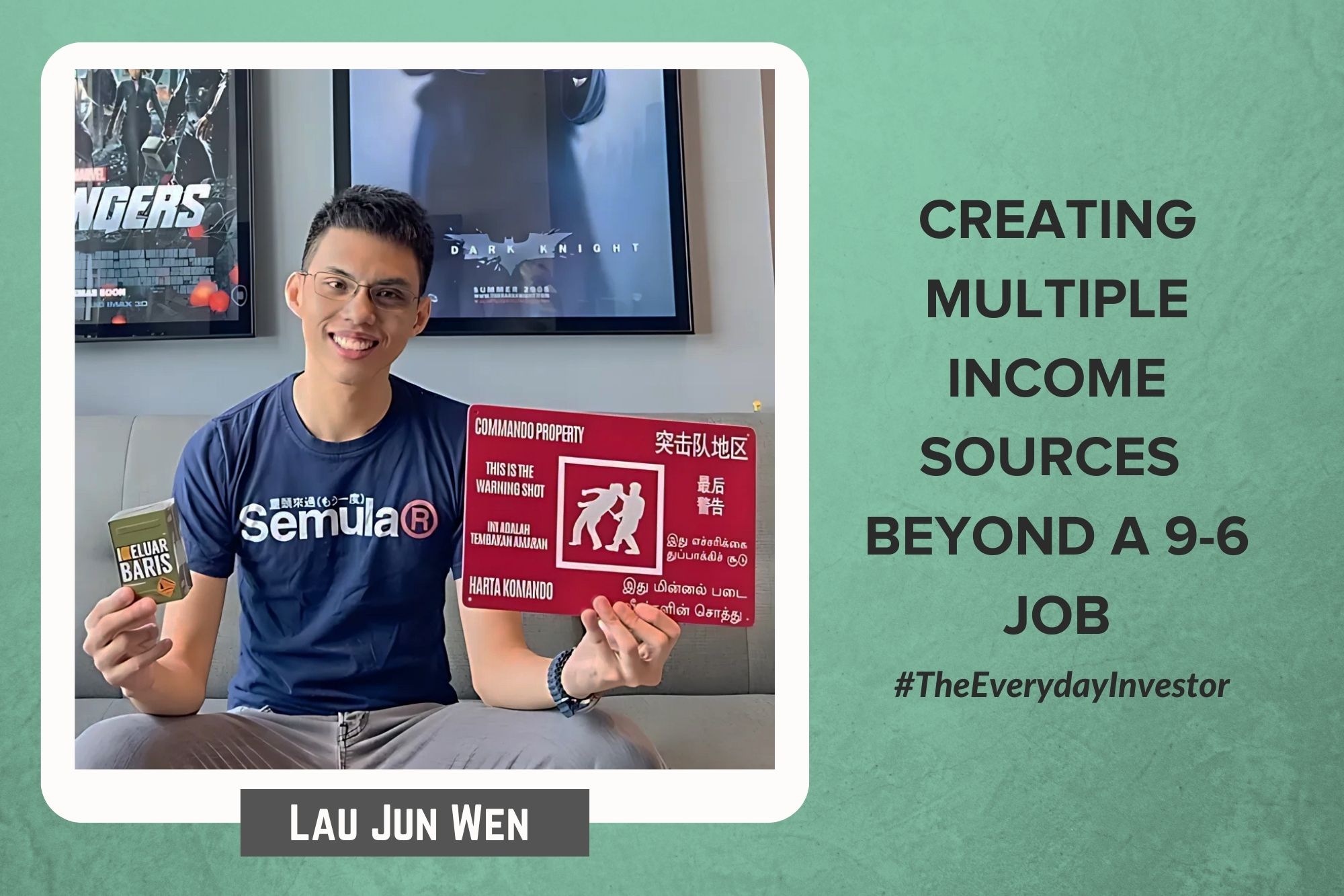 Beyond The 9-6 Job. Lau Jun Wen Shares His Experience In Building His Own Army-Themed Card Game To Diversify His Income Sources