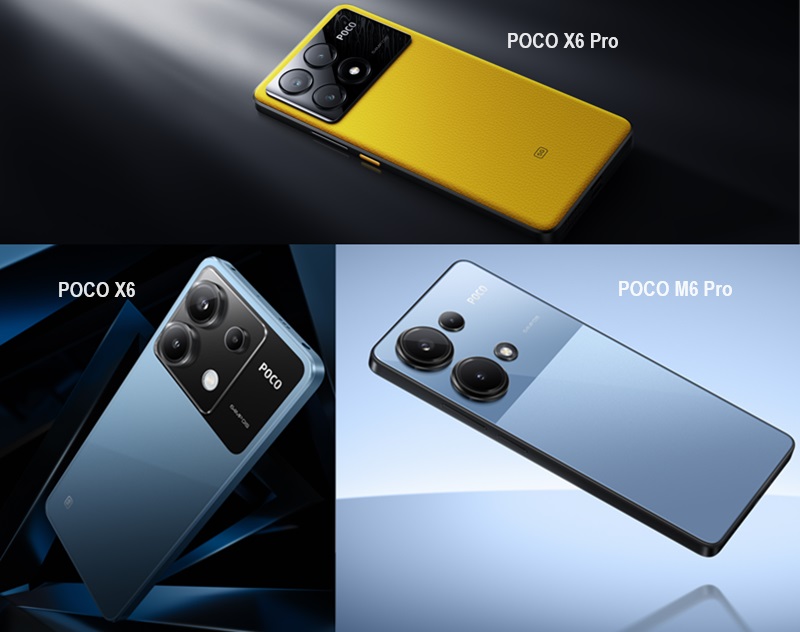 POCO Launches the X6 Pro, X6 and M6 Pro in Singapore