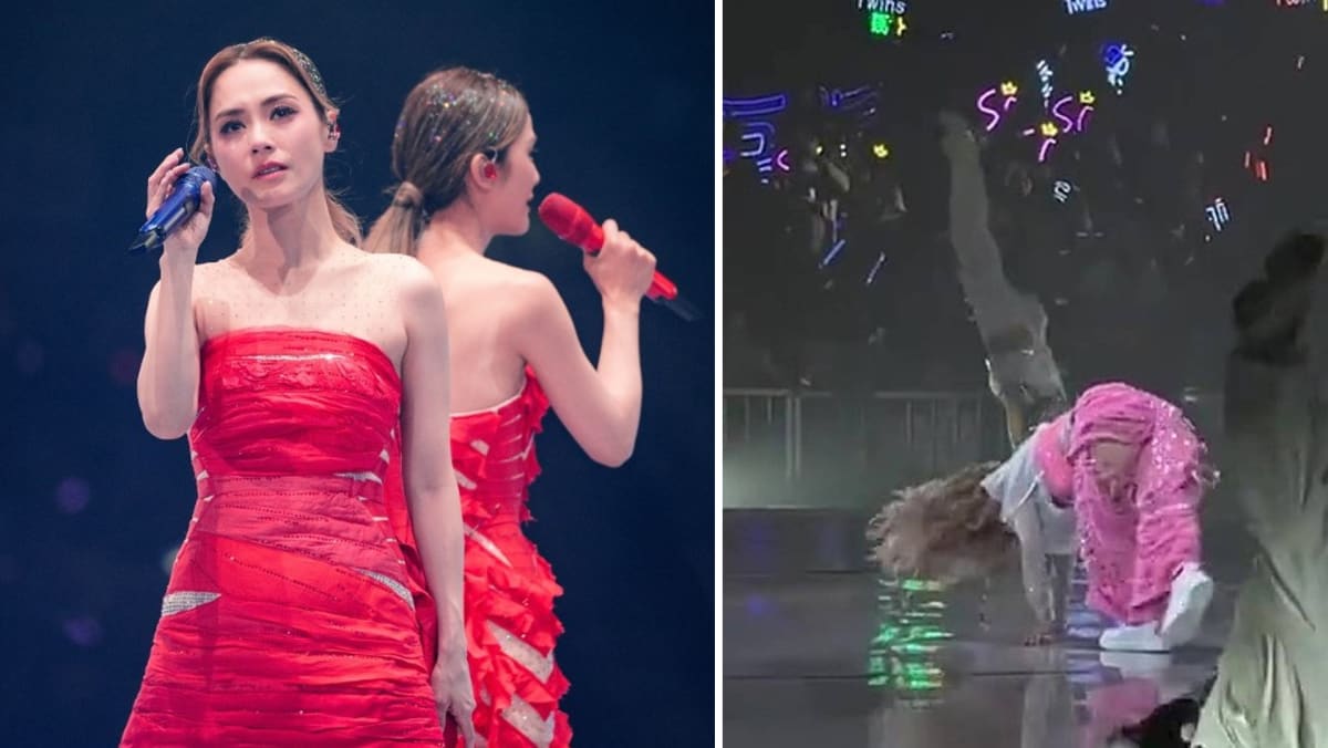 Gillian Chung Falls While Doing Cartwheel During HK Concert