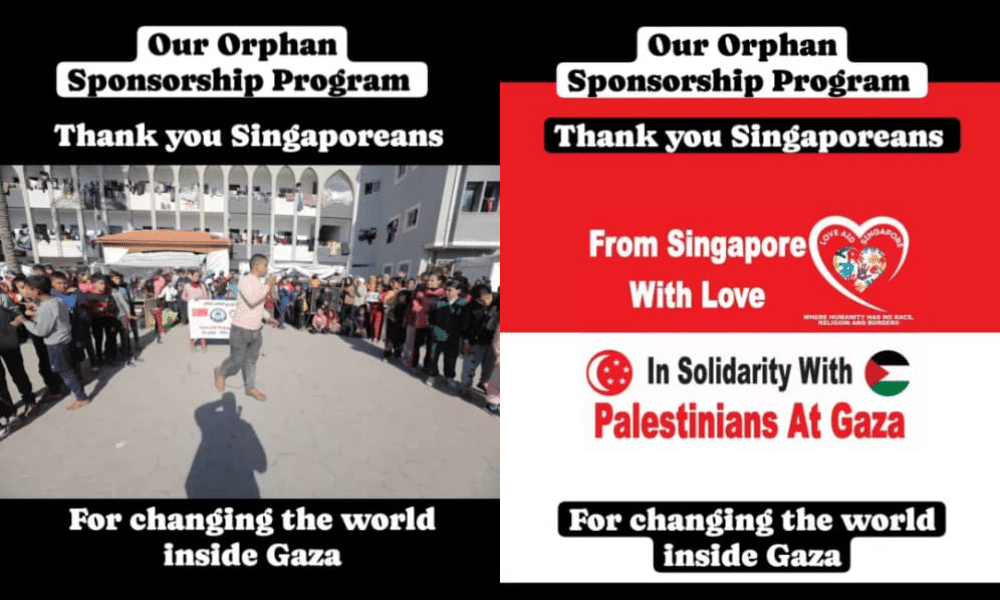 Love Aid Singapore donates US,000 to support Gaza orphans