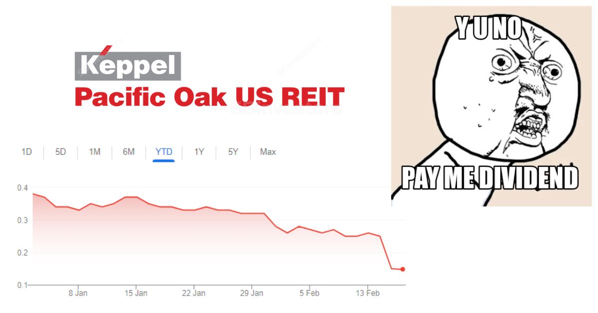 Keppel Pacific Oak US (KORE) REIT suspends dividends, what should you do?