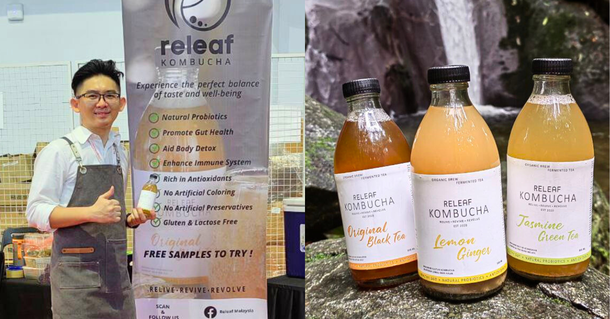 Releaf, M’sian kombucha brand in Penang started by an engineer