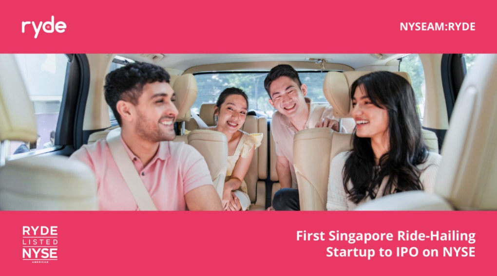 Singapore’s First Ride-Hailing Startup to List on the New York Stock Exchange (RYDE:NYSE)