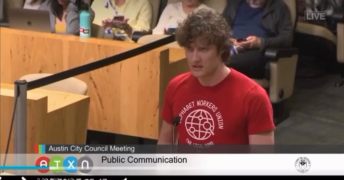 YouTube Music workers find out they were laid off during Austin City Council meeting