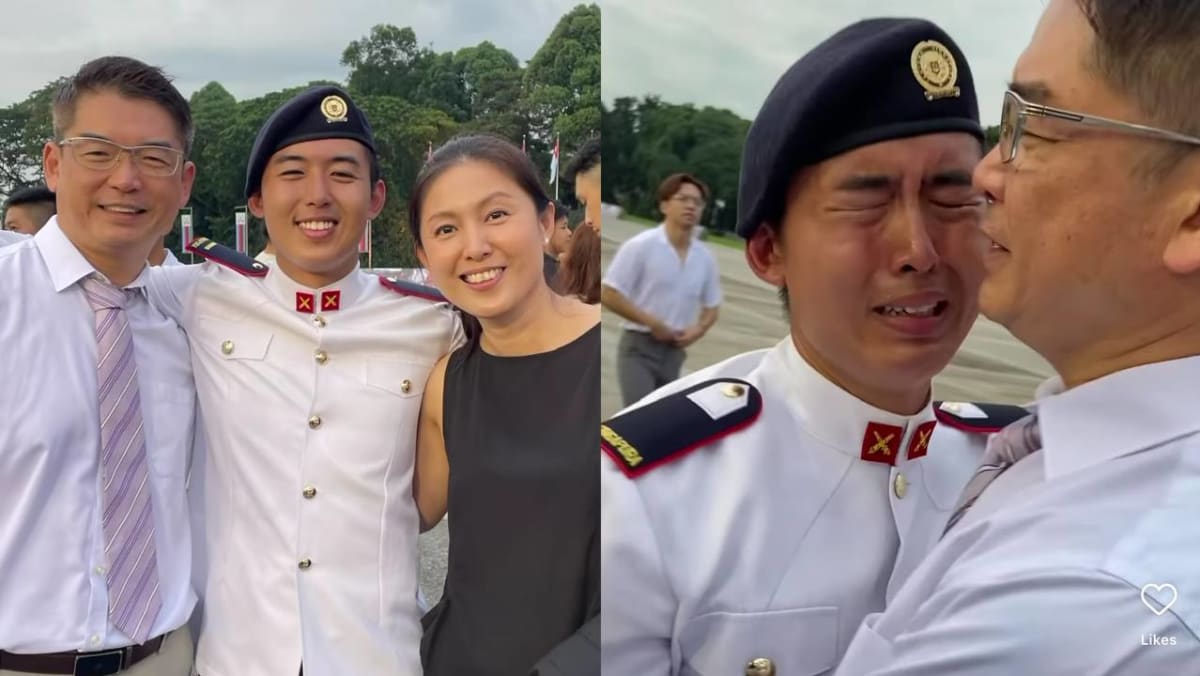 Lina Ng’s Eldest Son Cries Tears Of Joy At OCS Passing Out Parade; Becomes Their Family’s First Army Officer