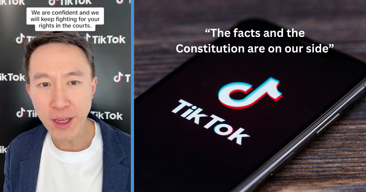 TikTok CEO Chew Shou Zi Responds to TikTok Ban; Confident to Win Legal Challenge