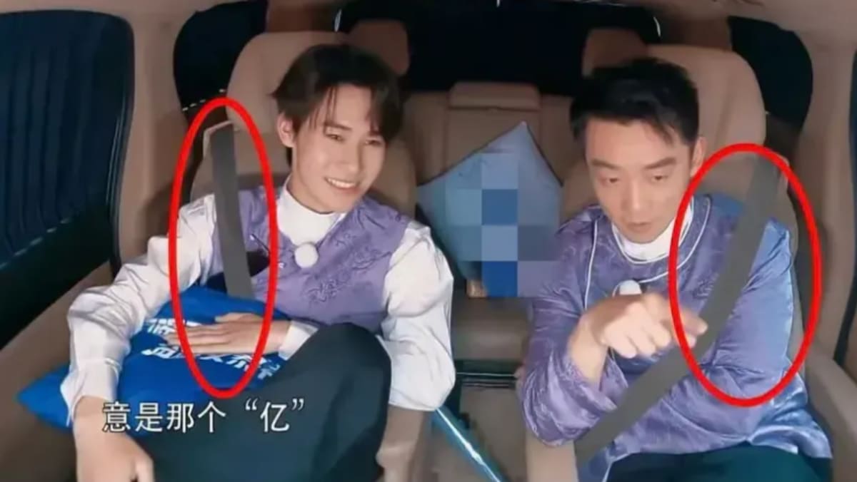 Team Behind Chinese Variety Show Keep Running Apparently Edited Safety Belts Onto Celebs In Car