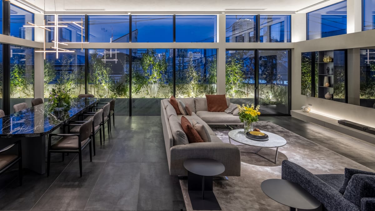 Inside a spacious house in Tokyo, Japan