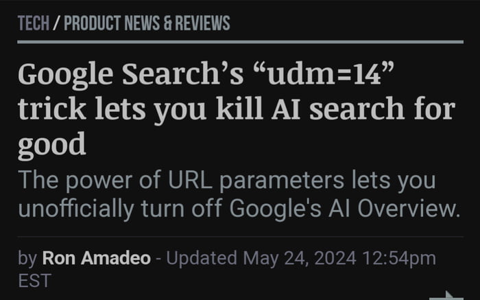 Add `&udm=14` to remove the useless AI results.