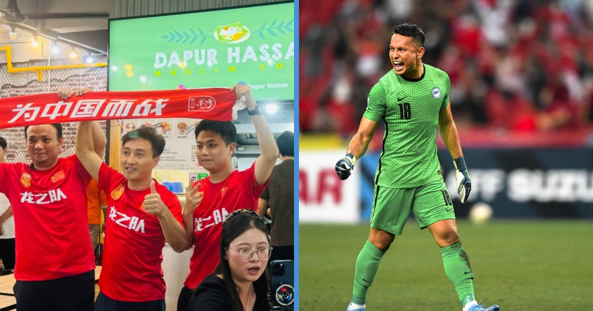 S’pore Goalkeeper Hassan Sunny’s Nasi Padang Stall Went Viral Amongst China Fans for His Performance in Recent Match