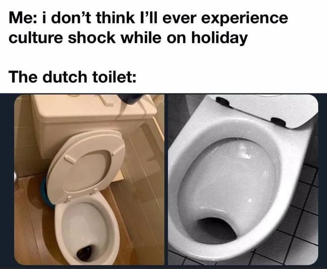 I don't go abroad because there is no bidet.