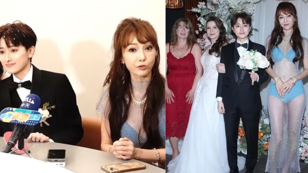 Mum Of Taiwanese Actress Wears See-Through Dress & Bikini To Daughter’s Wedding