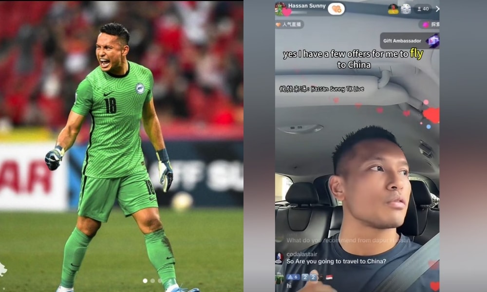 Singapore goalkeeper Hassan Sunny invited to visit China next month