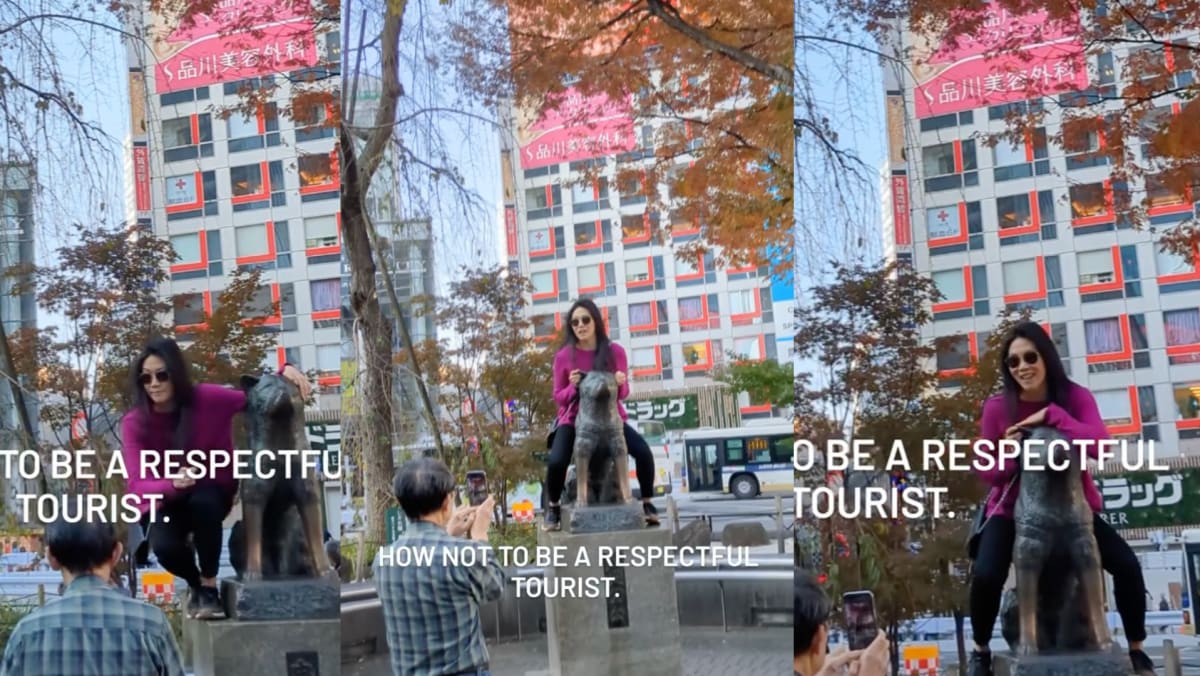 Female Tourist In Tokyo Sits On Hachiko Statue To Pose For Pics; Enrages Netizens