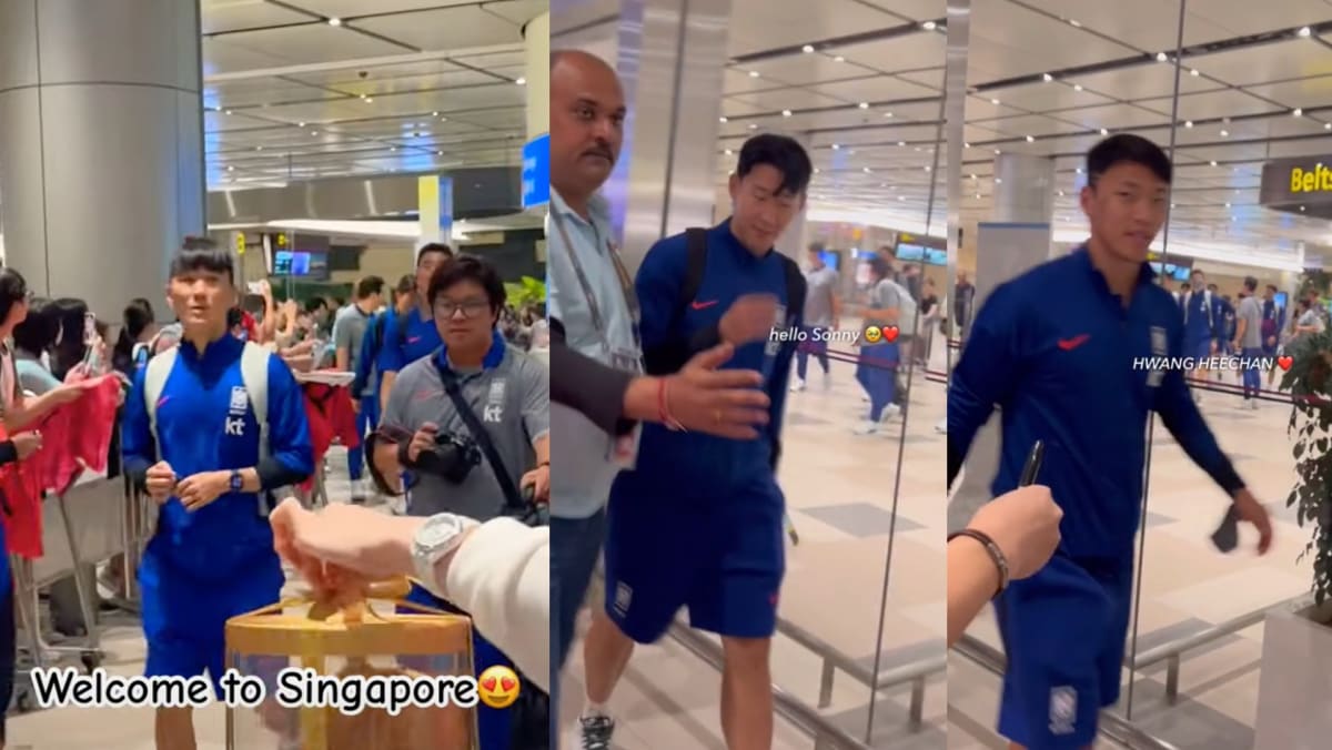 South Korean Football Squad, Including Son Heung Min & Hwang Hee Chan, Receive Warm Welcome At Changi Airport