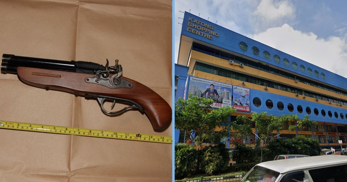 Malaysian Man Sentenced After Robbery in Katong with Fake Gun & 14-Year-Old Accomplice