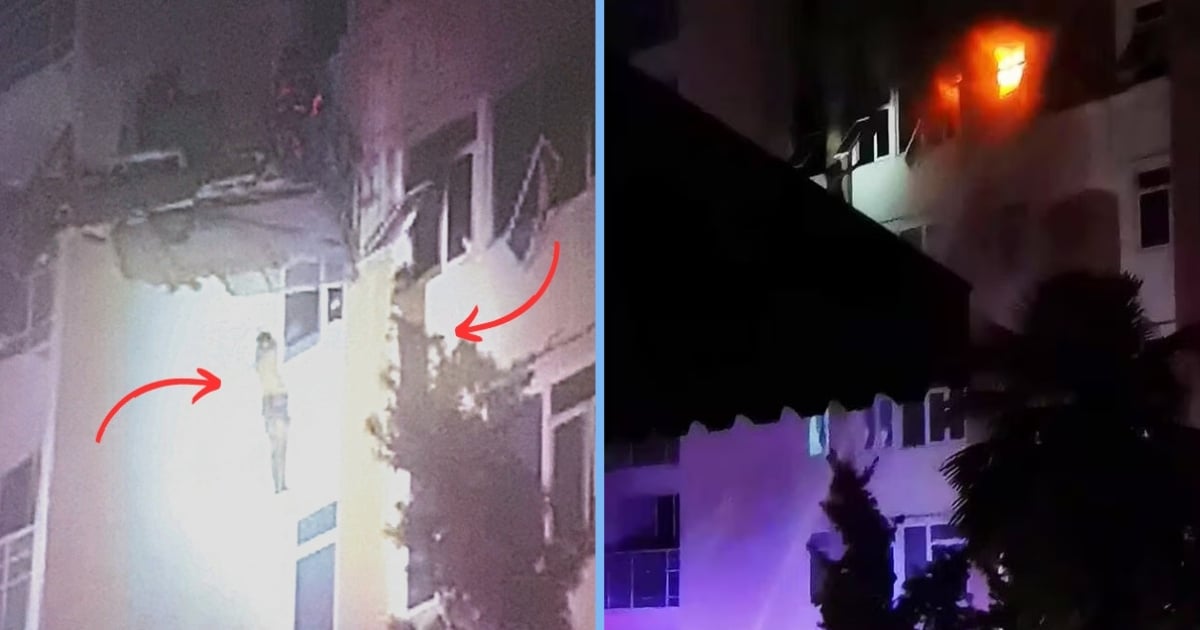 2 People Dangle Out of 5th Floor Geylang Window to Escape Fire; Rescued by SCDF