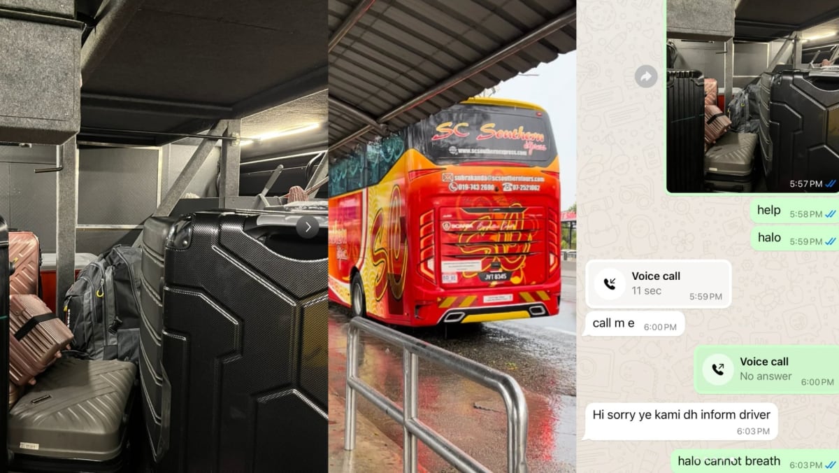 Woman Finds Herself Trapped In Luggage Compartment Of Coach As It Drives To JB, Calls For Help Couldn’t Be Heard