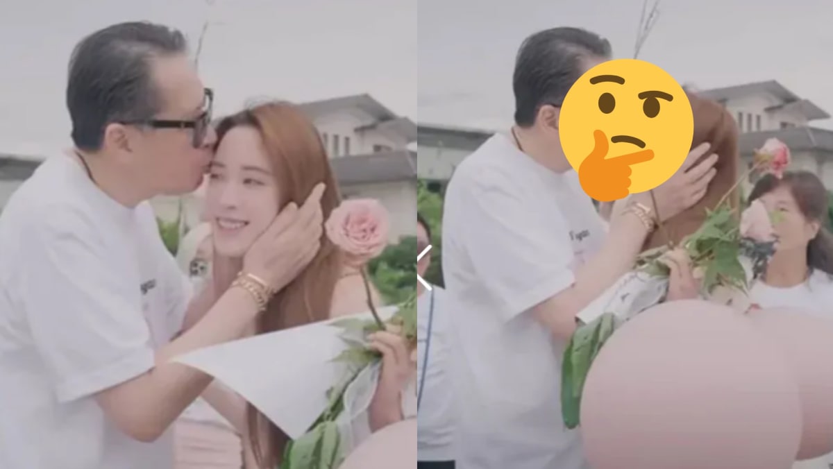 Taiwanese Actor Ouyang Long Kissing Daughter Nini On The Lips At Her Engagement Party Has Netizens Feeling Uncomfortable