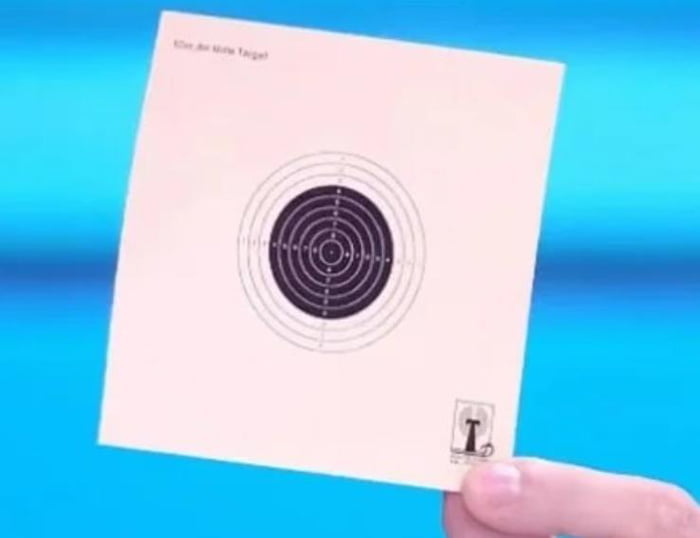 The target for Olympics air rifle and pistol events