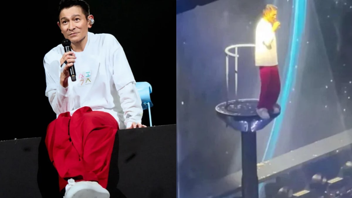 “Again?”: Andy Lau Has Another Near-Miss Accident, Almost Slips Off 5m Moving Platform During Beijing Concert