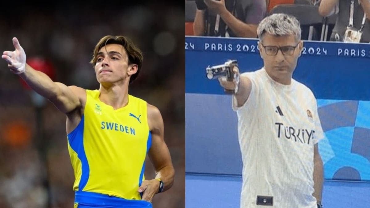 Swedish Pole Vaulter Mondo Duplantis Mimics Turkish Shooter Yusuf Dikec’s Pose After Winning Gold & Breaking World Record