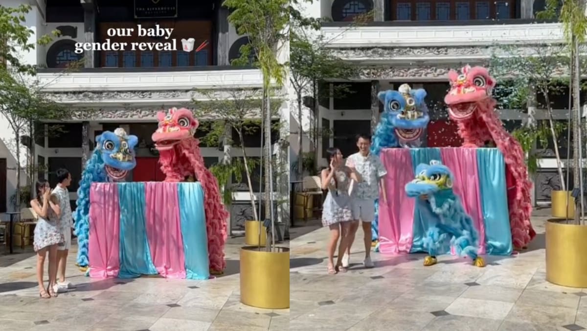 S’pore Influencer Holds Gender Reveal Party With Lion Dance