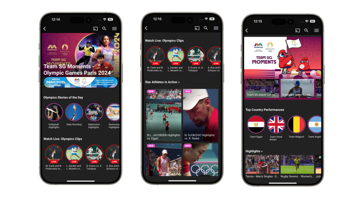 Mediacorp launches vertical videos feature for bite-sized Paris Olympics coverage