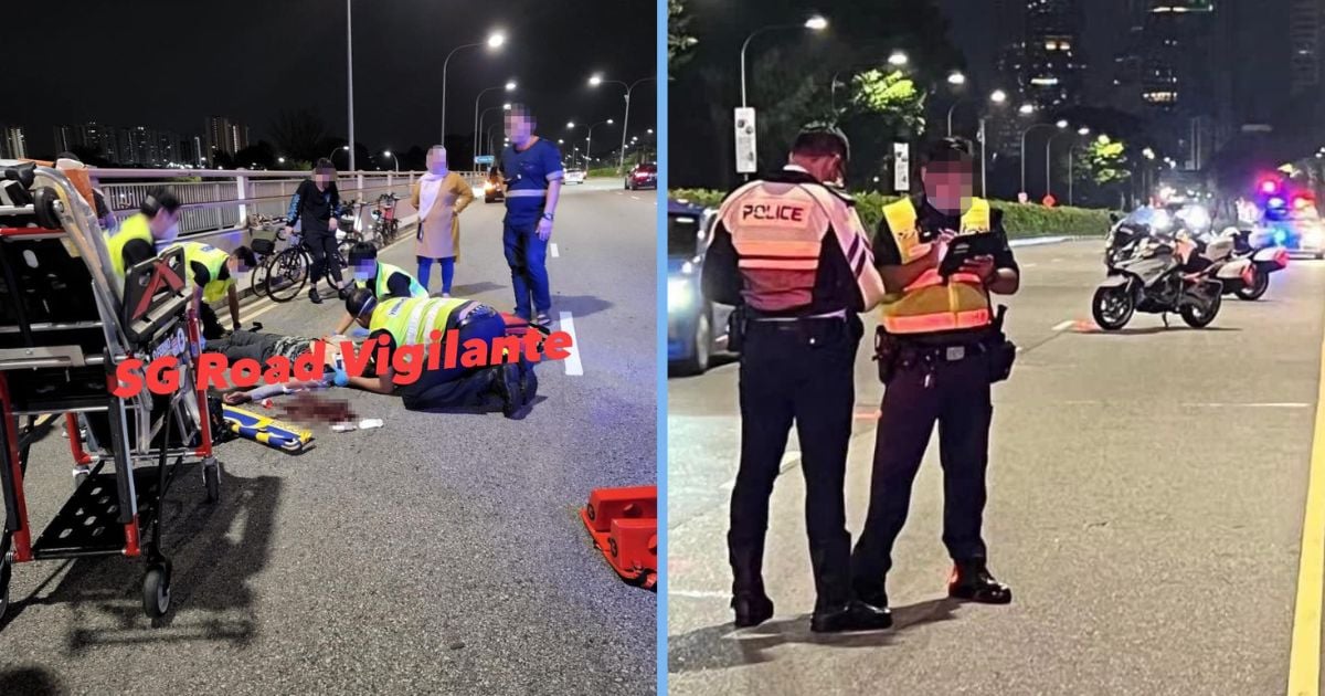 Driver Jailed After Hit-and-Run on 3 Cyclists at Nicoll Highway; Was Too Drunk to Notice It