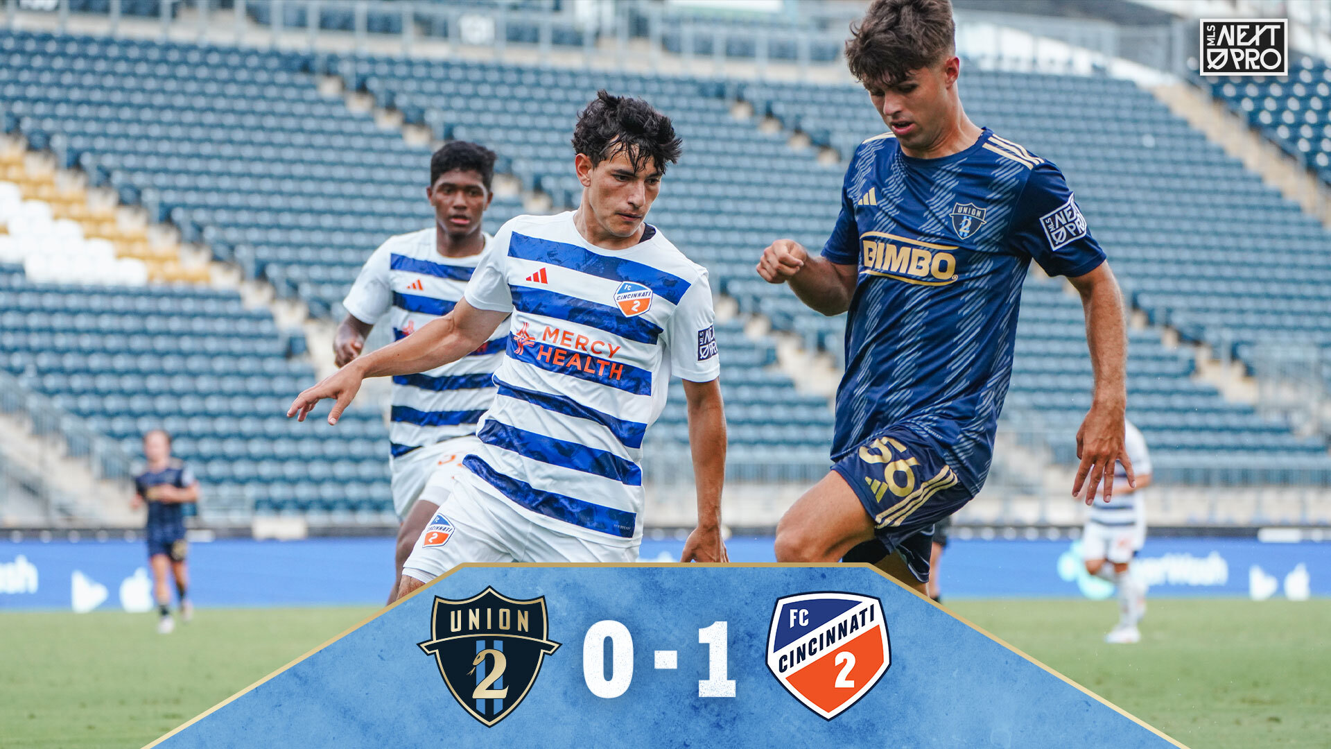 Recap | Union II fall to FC Cincinnati 2 after weather delay