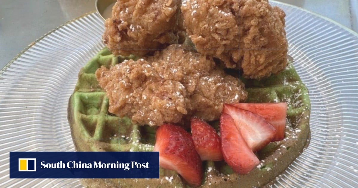 Asian brunch fusion food is on the rise in the US. Think fried chicken and pandan waffles