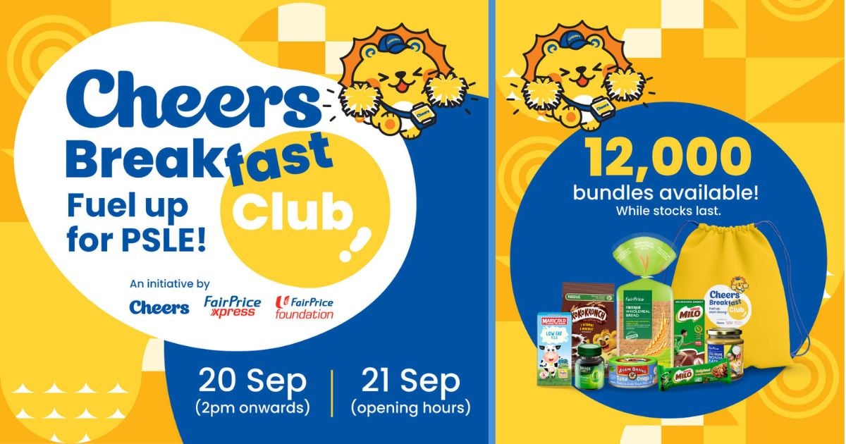 PSLE Students Can Redeem Free Food from Cheers & FairPrice Xpress Outlets on 20 & 21 Sept