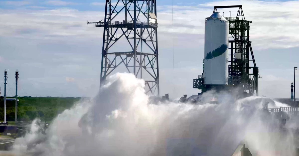 Blue Origin static fires its first piece of New Glen flight hardware