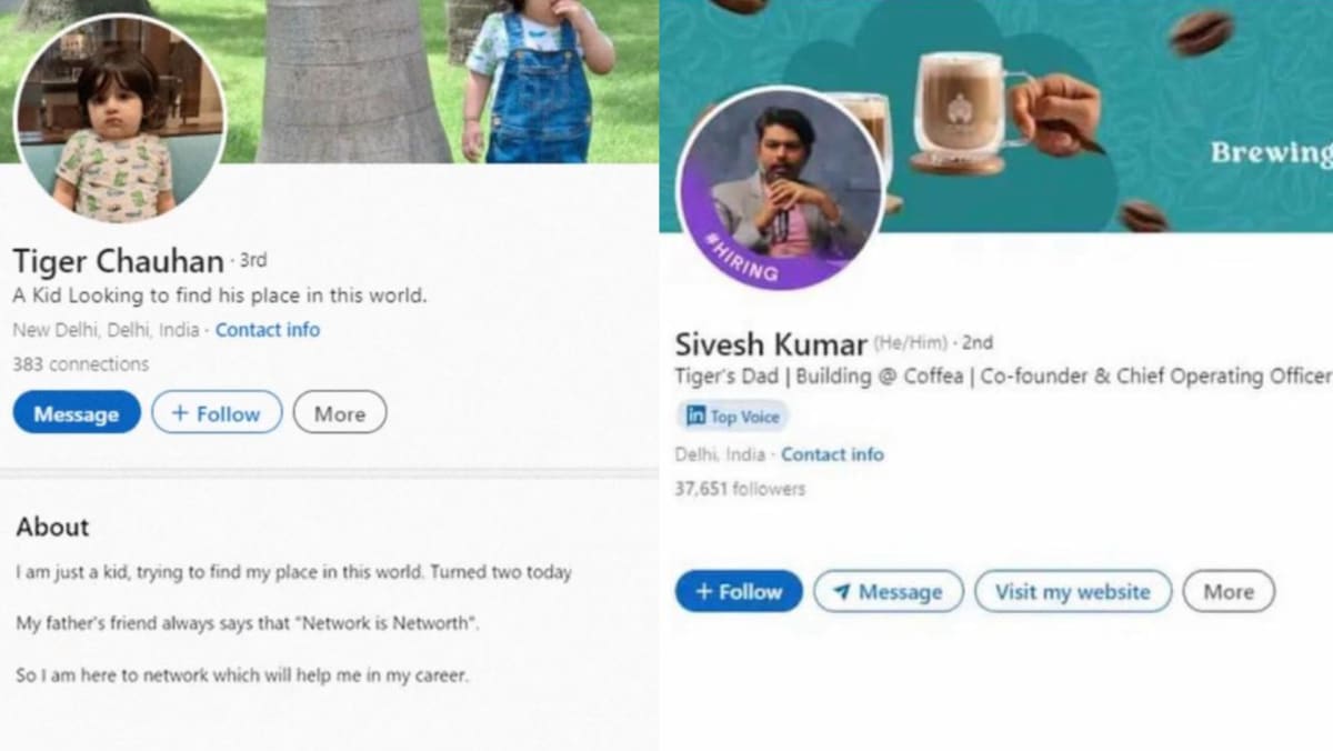 Indian Entrepreneur Creates LinkedIn Profile For 2-Yr-Old Son So The Boy Can Start Networking Early