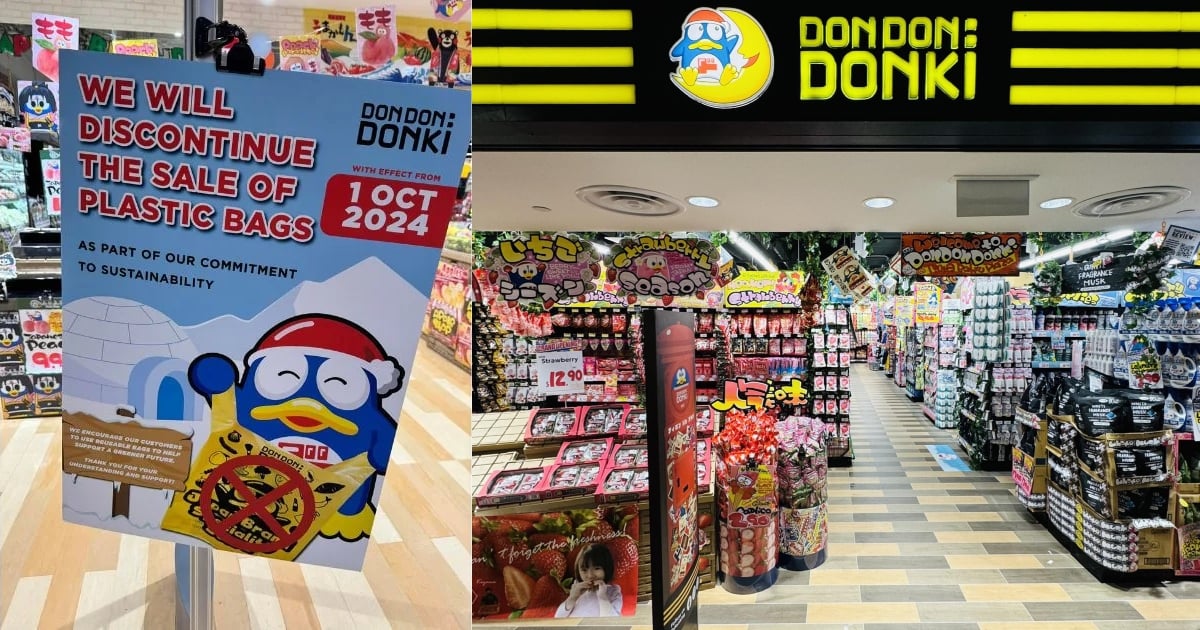 Don Don Donki to Stop Selling Plastic Bags from 1 Oct 2024