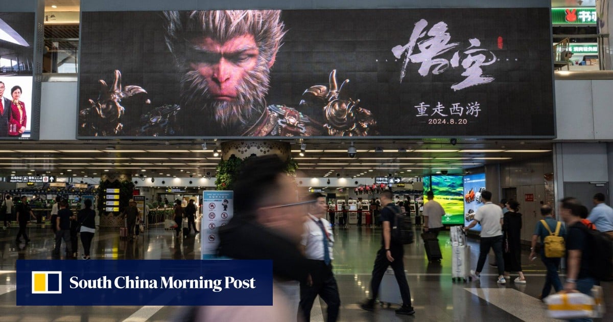 Hit Chinese video game Black Myth: Wukong lifts market sales in August, report says