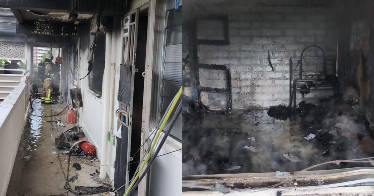 3YO Accidentally Started Fire in an HDB Flat While Playing With a Lighter