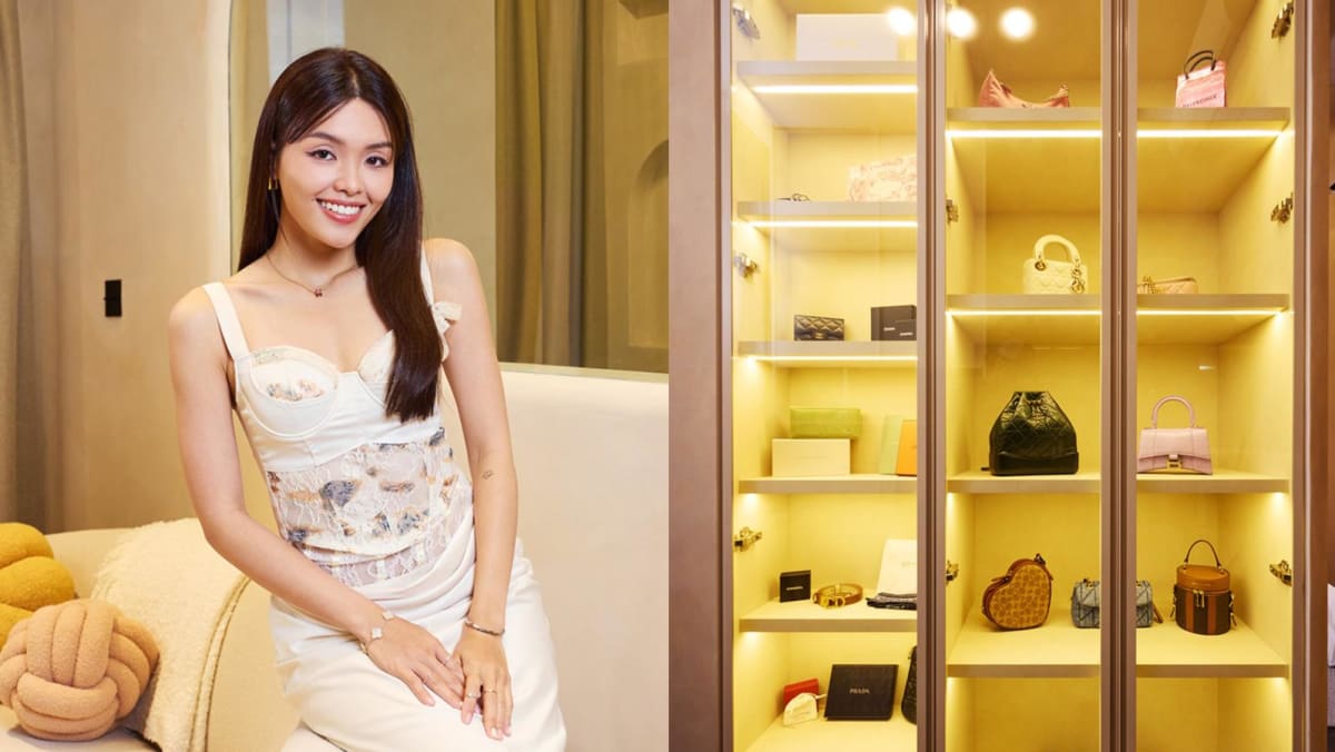 Yes 933 DJ Hazelle Teo’s newly renovated condo has a S,000 smart toilet and purse display